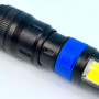 Ліхтарик PL-826-P70 Red light (COB, акумулятор 18650, магніт, затискач, zoom, Micro)