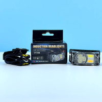 Ліхтар налобний YY-19B Red light (3SMD, 2COB, Motion Sensor, Li-Ion акумулятор, магніт, Type-C)