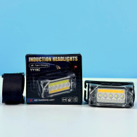 Ліхтар налобний YY-19С Red light (5SMD,COB, Motion Sensor, Li-Ion акумулятор, магніт, Type-C)