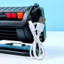 Ліхтар W880-2 White, Red, Blue light (COB, Li-Ion акумулятор, з функцією Power Bank, Type-C)