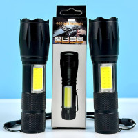 Ліхтар C609-T6 RED LIGHT (COB, Li-Ion акумулятор, Zoom, Micro)