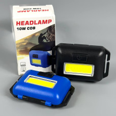 Ліхтар налобний T89 (COB, 10W, 3хААА, пластик)