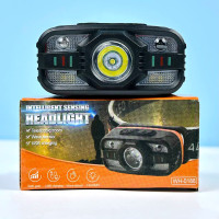 Ліхтар налобний WH-0188 White, Red light (XPE SMD, Motion Sensor, Li-Ion акумулятор, Type-C)