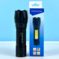 Ліхтар W601-XPE White, Red light (COB, Li-Ion акумулятор, Zoom, Micro)