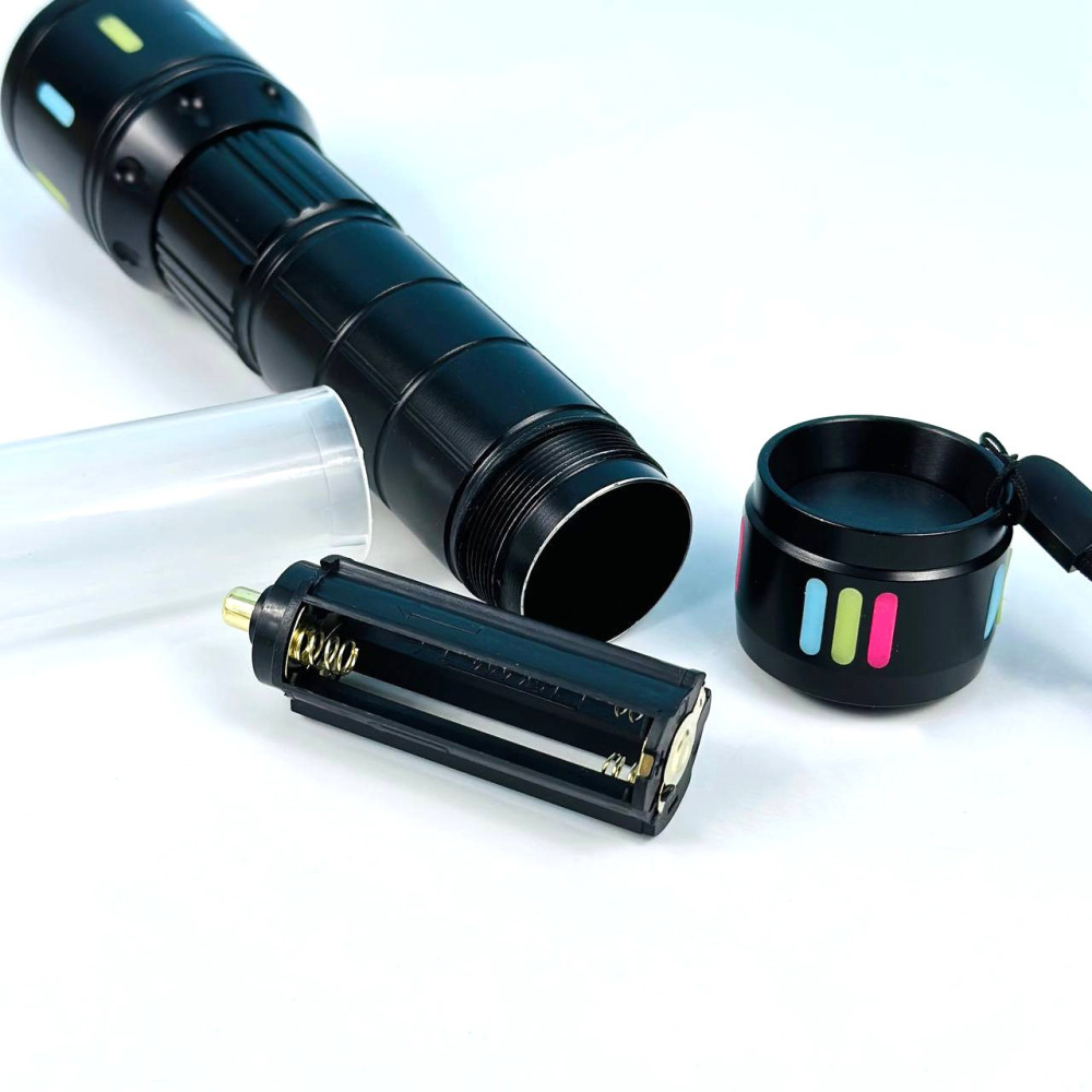 Ліхтар CA171-D WHITE LASER LED PM10-TG, індикація заряду (1 акумулятор 18650, 3xAAA, zoom, Type-C)