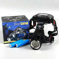 Ліхтар налобний PLD-T115-2PM10-TG White, Red light (2 акумулятори 18650, zoom, Type-C)