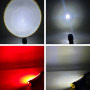 Ліхтар 24094 LED PM10-TG+COB White, Red light (Li-Ion акумулятор, Zoom, Type-C)