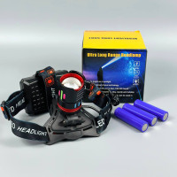 Ліхтар налобний (CT012-3Q-TG (3*18650, Type-C, Power Bank, Zoom)