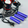 Ліхтар налобний (CT012-3Q-TG (3*18650, Type-C, Power Bank, Zoom)