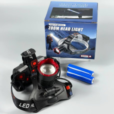 Ліхтар налобний W689A-TG (2*18650, Type-C, Zoom)