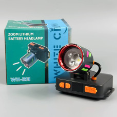 Ліхтар налобний WH-2111-TG (IPX44, Li-Ion акумулятор, Type-C, Zoom)