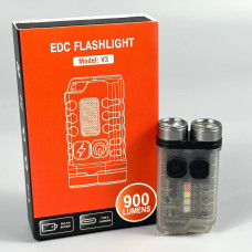 Ліхтар S02, V3-2LM+4SMD RGB light (Li-Ion акумулятор, Type-C)