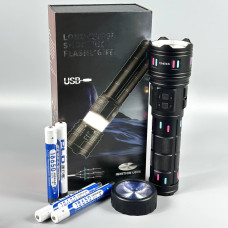 Ліхтар AK178 PM60-TG+COB (4*18650, Power Bank, Zoom, 5 фільтрів, Type-C)