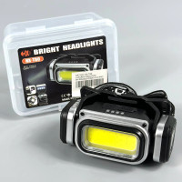 Ліхтар налобний HX-T80-COB White, Red light (Waterproof, 18650, Magnetic, Type-C)