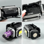 Ліхтар налобний HX-T80-COB White, Red light (Waterproof, 18650, Magnetic, Type-C)