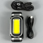 Ліхтар налобний HX-T80-COB White, Red light (Waterproof, 18650, Magnetic, Type-C)