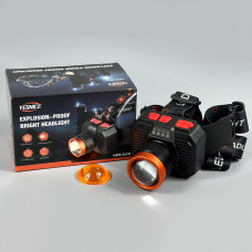 Ліхтар налобний 622 White, Yellow light (TG 15W, Li-Ion акумулятор 6000 mAh,  Zoom, Type-C)