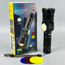 Ліхтар CB-A280 White, Red, RGB light (TG+COB, Li-Ion акумулятор, Power bank, 3 фільтри, Magnetic, Zoom, Type-C)