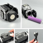 Ліхтар налобний HX-T60 White, Red light (5SMD+COB, Waterproof, 18650, Magnetic, Type-C)