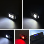 Ліхтар налобний HX-T60 White, Red light (5SMD+COB, Waterproof, 18650, Magnetic, Type-C)