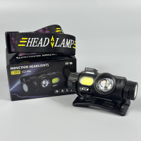 Ліхтар налобний YY-16-XPE+COB (Motion Sensor, Li-Ion акумулятор, Type-C, Magnetic)