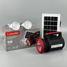Ліхтар Luxury 1902 T від сонячної батареї (5W+22SMD, 2 лампи, Power Bank, вбуд. акум., 220V)