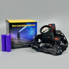 Ліхтар налобний CT012-3L White light (TG, 3x18650, Zoom, Type-C+USB)