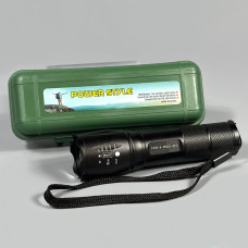 Ліхтар 1835 White+Red+Green+Blue light (4XPE, Li-Ion акумулятор, Type-C, Zoom)
