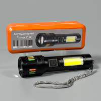 Ліхтар 618C White+Red light (TG+COB, Li-Ion акумулятор, Type-C, Zoom)