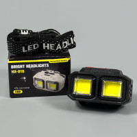 Ліхтар налобний HX-816N White+Red light (2COB, Waterproof, 1*18650, Type-C)