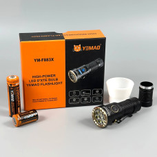 Ліхтар YEMAO YM-F883X (3000LM, 1х18650+1х18350 (3200+1500mAh), Magnetic, Type-C)