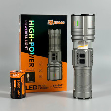 Ліхтар YEMAO YM-G921 (TG, 30W, 1x40700, Power Bank, Type-C, Zoom, функція лампи)