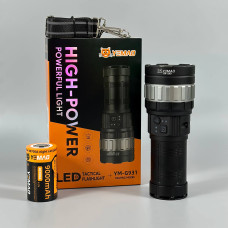 Ліхтар YEMAO YM-G931 (TG, 30W+COB, 1x40700, Power Bank, Type-C, Zoom)
