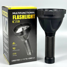 Ліхтар Multifunctiona W572 CREE XPH50 21.5см (Power Bank, Вбудований акумулятор, Micro) 