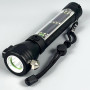 Ліхтар Multifunction T09-450 Lumens, White, Red, Blue Light з сигнальною сиреною+ сонячна панель (склобій, різак, Power Bank, Micro)