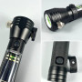 Ліхтар Multifunction T09-450 Lumens, White, Red, Blue Light з сигнальною сиреною+ сонячна панель (склобій, різак, Power Bank, Micro)