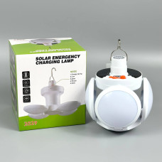 Лампа для кемпінгу 2029 Ромашка Football UFO Led Lamp + сонячна панель (з індикатором) (14,0 см)