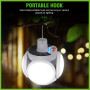Лампа для кемпінгу Football UFO Led Lamp Solar
