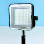 Портативна LED лампа MM-100D 8W для фотостудії та кемпінгу 2400mAh 100*100*40mm