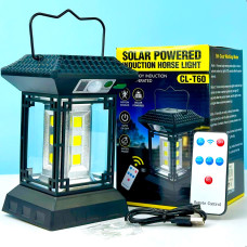 Лампа для кемпінгу CL-T60 LED лампа + сонячна батарея + акумулятор + датчик руху (2*18650)