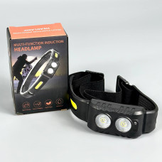 Ліхтар налобний BL-6810 White, Green light (Motion Sensor, вбудований акумулятор, Type-C)