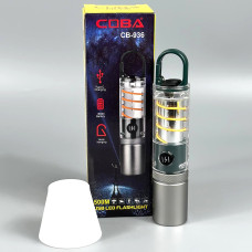 Ліхтар COBA CB-936, P50 (500м, zoom, з карабіном, Type-C)
