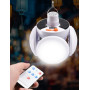 Лампа для кемпінгу Football UFO Led Lamp Solar з пультом