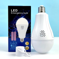 Світлодіодна лампа, для кемпінгу LED Bulb 15W (2 акумулятори 18650, патрон)