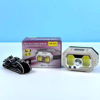 Ліхтар налобний SH-S31 Red light (XPE+COB, Motion Sensor, вбудований акумулятор, Type-C)