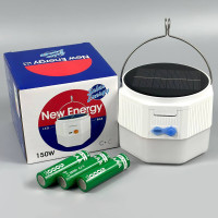 Лампа для кемпінгу New Energy з Solar panel (3 акумулятори 18650) 9,0 см