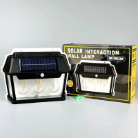 Ліхтар 999-38W (вольфрамові лампи, Motion Sensor, акумулятор 18650, сонячна панель, Type-C)