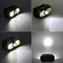 Ліхтар налобний KX-302 (LED+2COB, акумулятор 18650, Type-C)