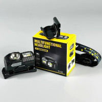 Ліхтар налобний T131 XPE+3SMD Red, Green, Blue, UV light (Motion Sensor, Li-Ion акумулятор, магніт, кліпса, Type-C)