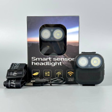 Ліхтар налобний W809 (2XTE, Motion Sensor, Li-Ion акумулятор, Type-C, магніт, кліпса)